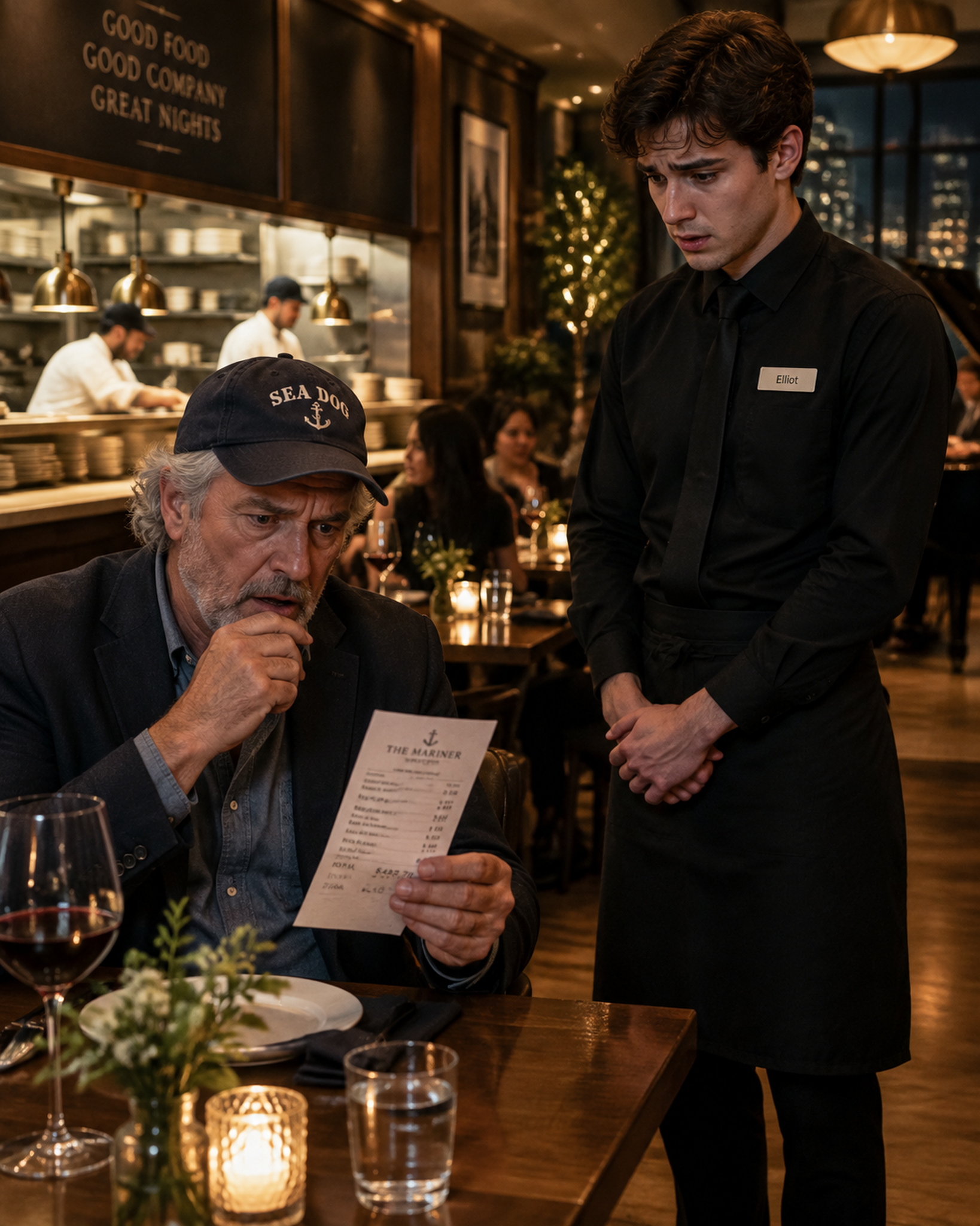 They handed me a nearly $1,000 dinner bill. Then their general manager recognized me. “Please don’t make this difficult, sir.”