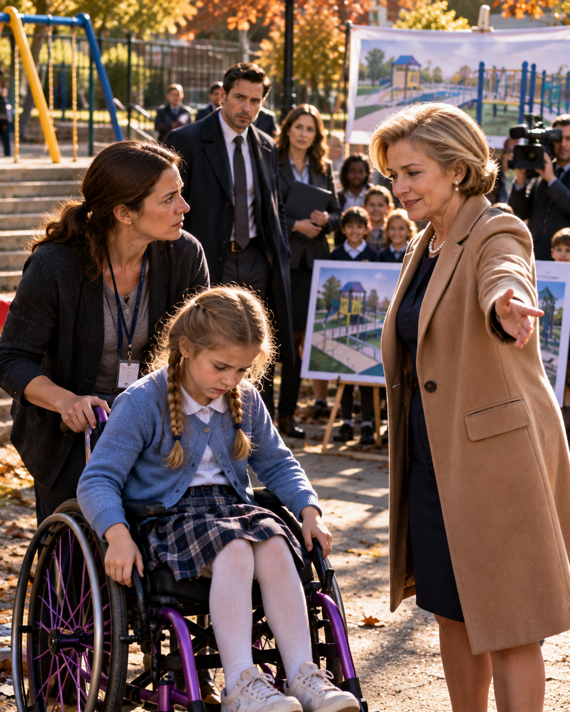 Millionaire CEO saw sad girl in wheelchair near playground… then realized kids were laughing a – Life Story