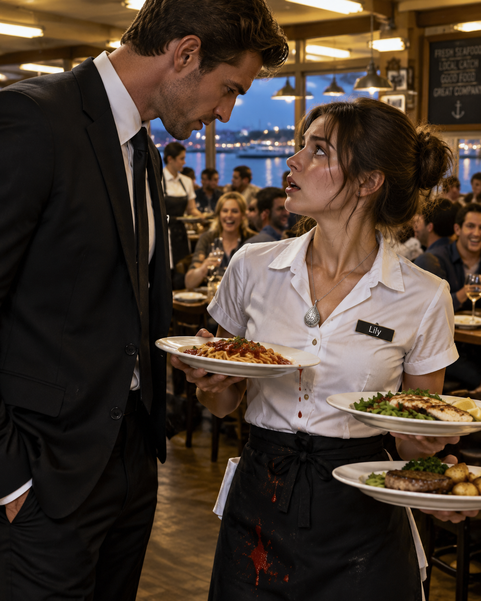 The Waitress Wore the Crime Boss’s Missing Sister’s Necklace—Then He Asked Where She Got It – Life Story