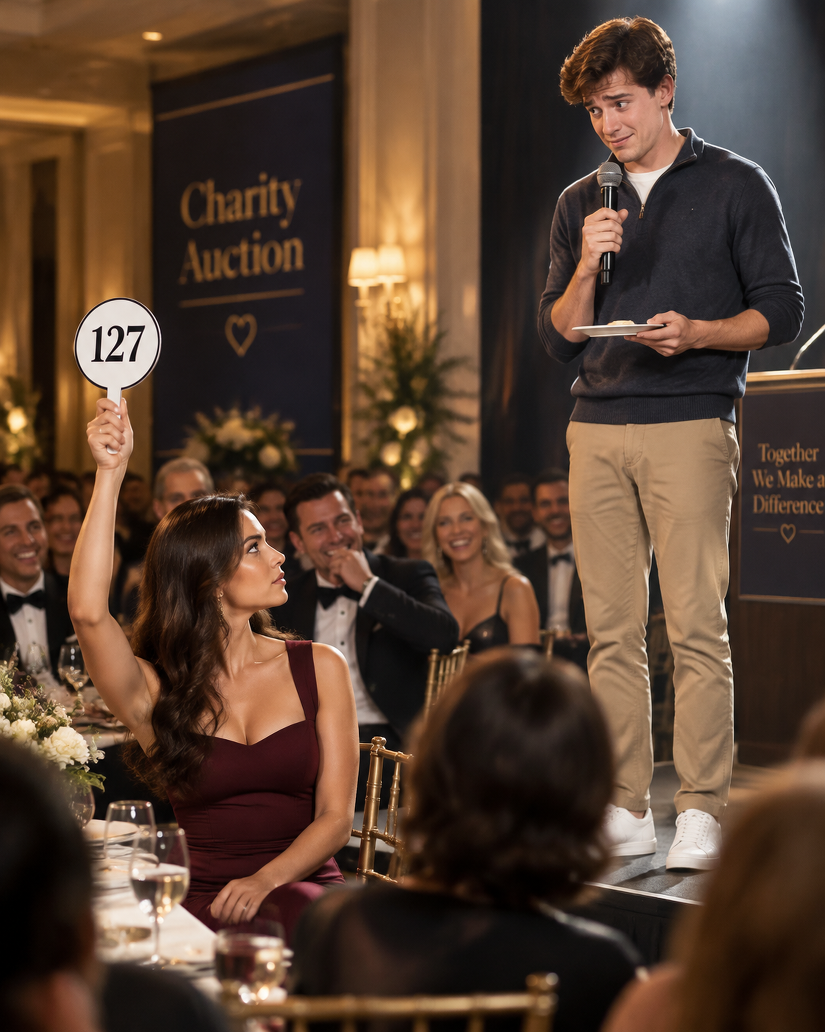 I Got Put in a Charity Date Auction as a Joke… My Sister’s Best Friend Wouldn’t Stop Bidding