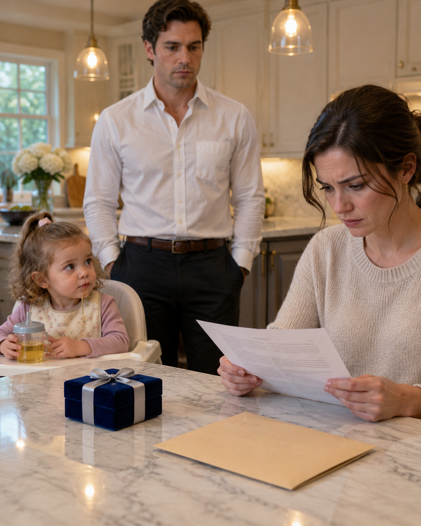 MY HUSBAND PUT A $1.5 MILLION NECKLACE BESIDE DIVORCE PAPERS— THEN OUR 3-YEAR-OLD ASKED, “DADDY, WHAT DID MOMMY DO WRONG?” – Life Story