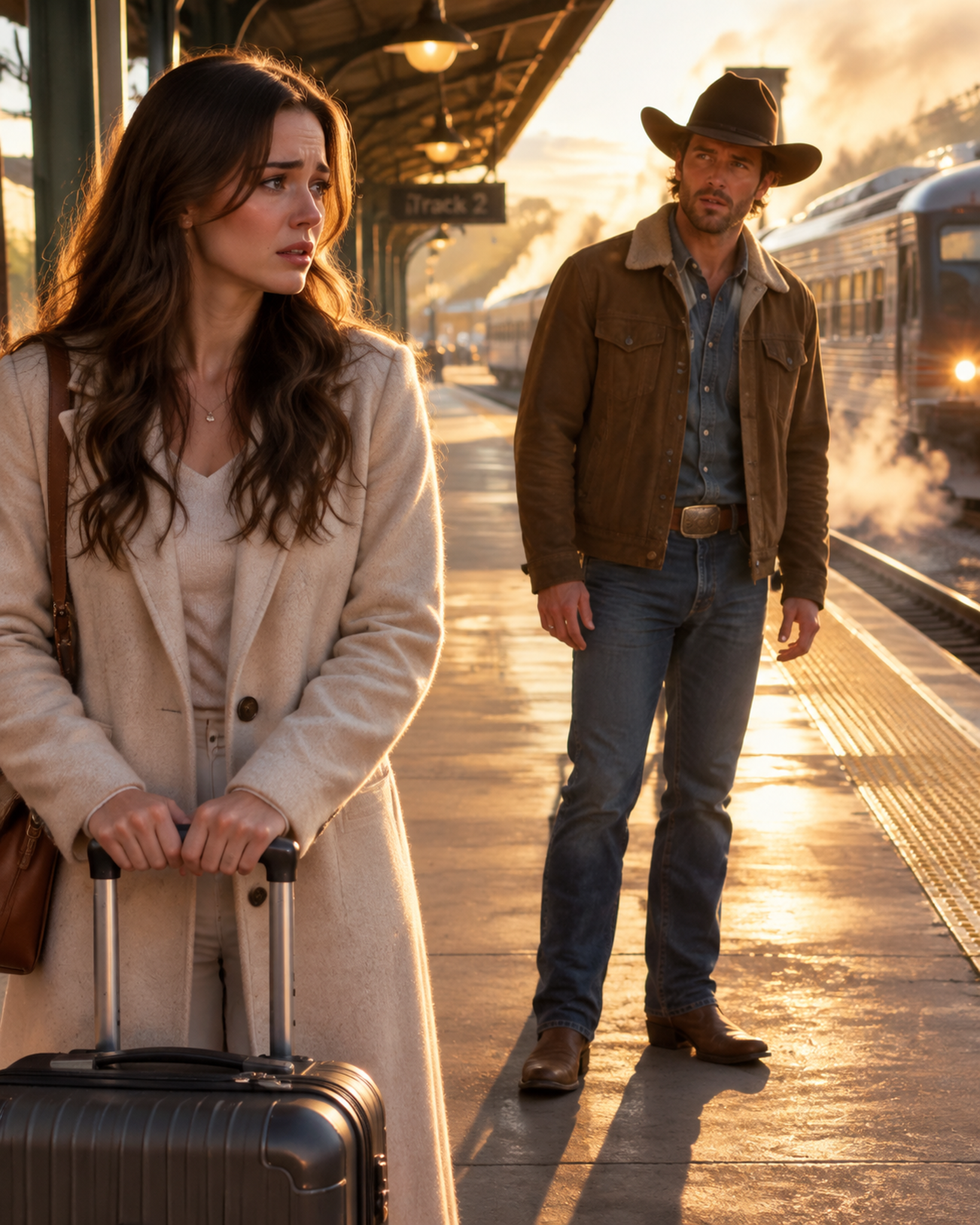 For Three Years, a Widowed Kansas Rancher Bought a Train Ticket Every Friday and Waited on the Same Bench—Until a Lonely Station Clerk Sat Beside Him in the Rain, Asked Whom He Was Waiting For, and Discovered Why He Could Never Stop Coming Back