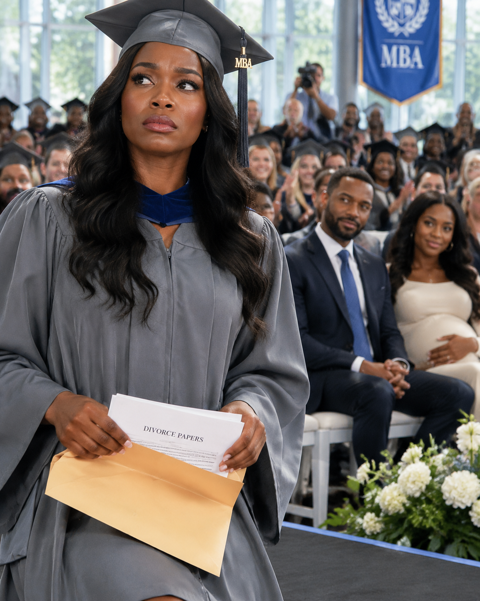 HER HUSBAND SERVED DIVORCE PAPERS AT HER MBA GRADUATION—HE NEVER ASKED WHY HER PHONE WOULDN’T STOP RINGING – Life Story