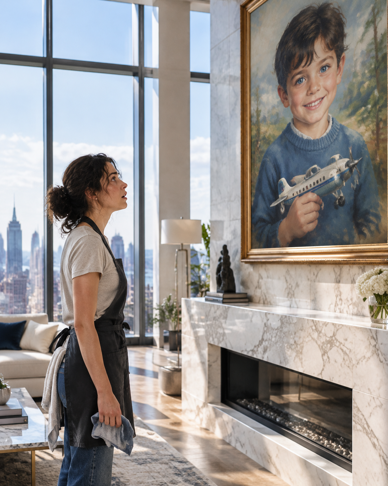 I Was Hired to Clean a Manhattan Penthouse—Then Its Owner Heard Me Whisper the Name of a Boy in His Painting.