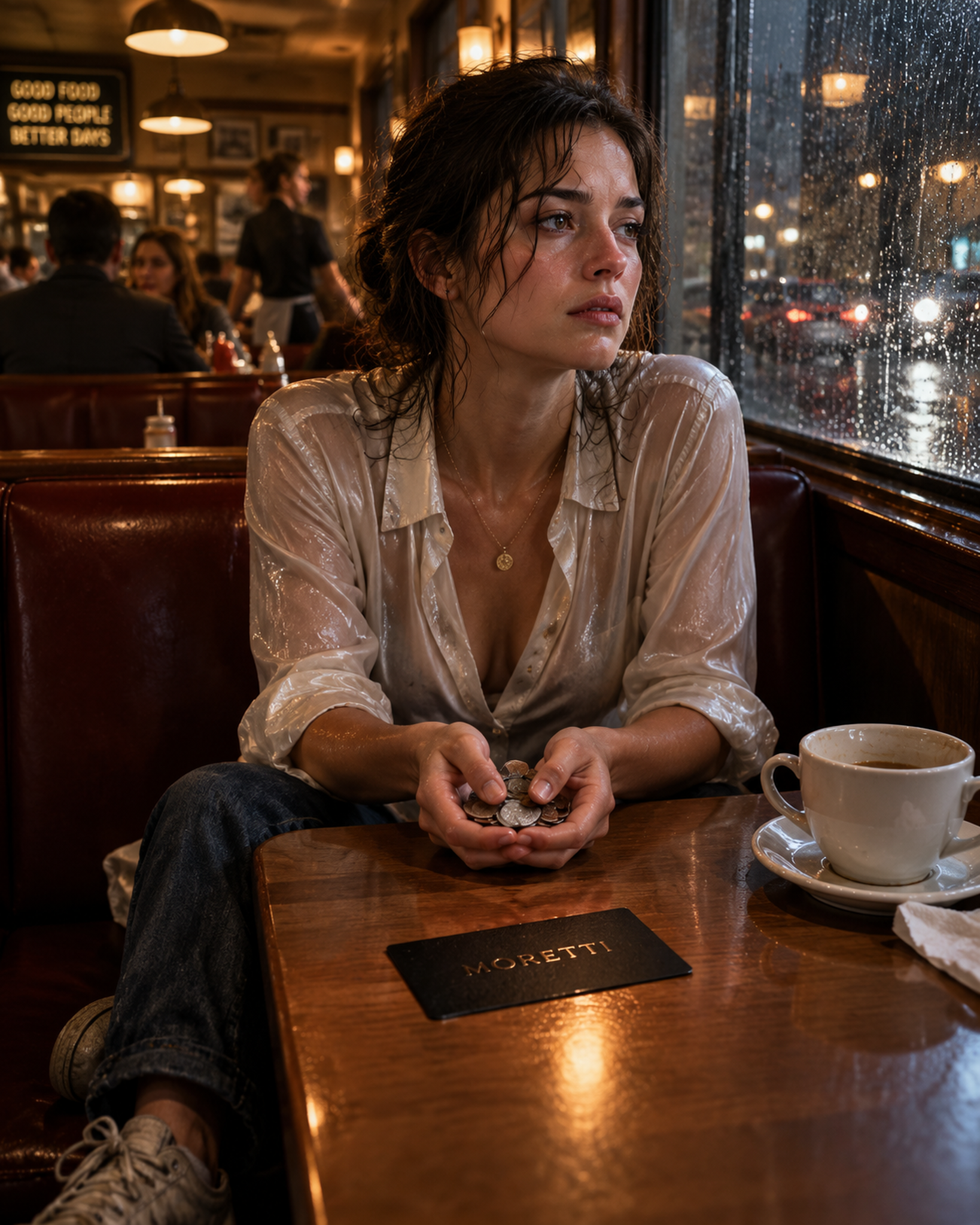 She Had $27 After Her Fiancé Drained Their Accounts—Then a Stranger in a Black Suit Slid One Card Across Her Diner Table – Life Story