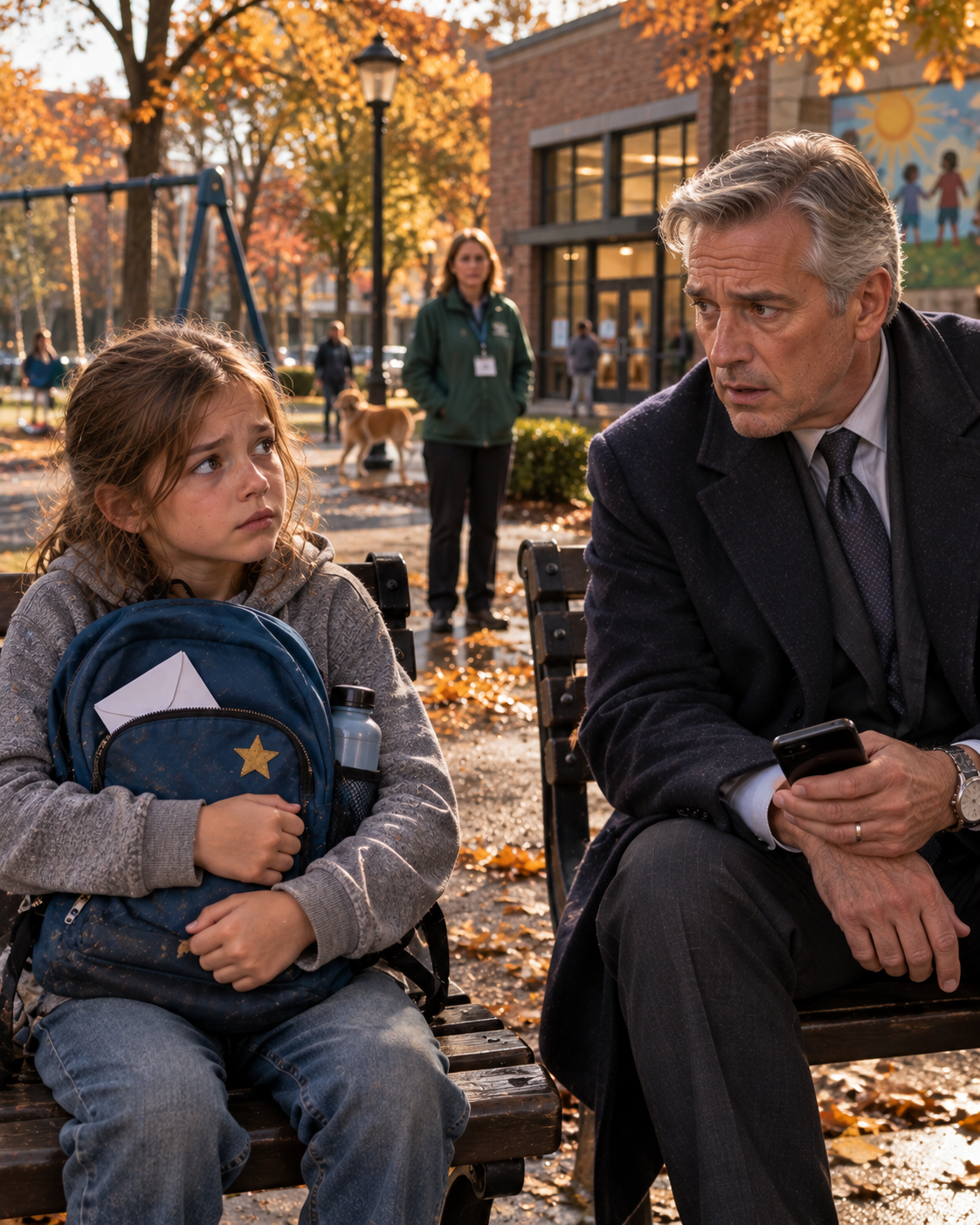 A BILLIONAIRE FINDS A POOR LITTLE GIRL SOBBING AND HIDING AT AN OLD PLAYGROUND SWING SET — AND THEN… – Life Story