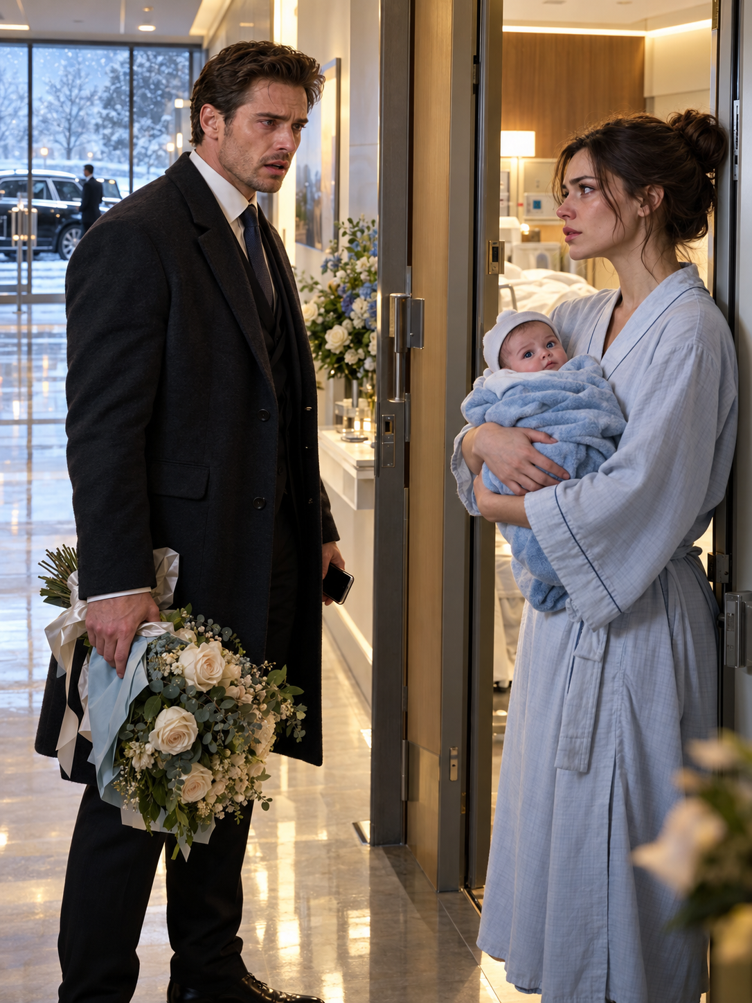 THE BILLIONAIRE WENT TO VISIT HIS FIANCÉE AT THE HOSPITAL—THEN FOUND HIS EX HOLDING A NEWBORN, AND ONE LOOK AT THE BABY EXPOSED THE LIE THAT DESTROYED THEM – Life Story