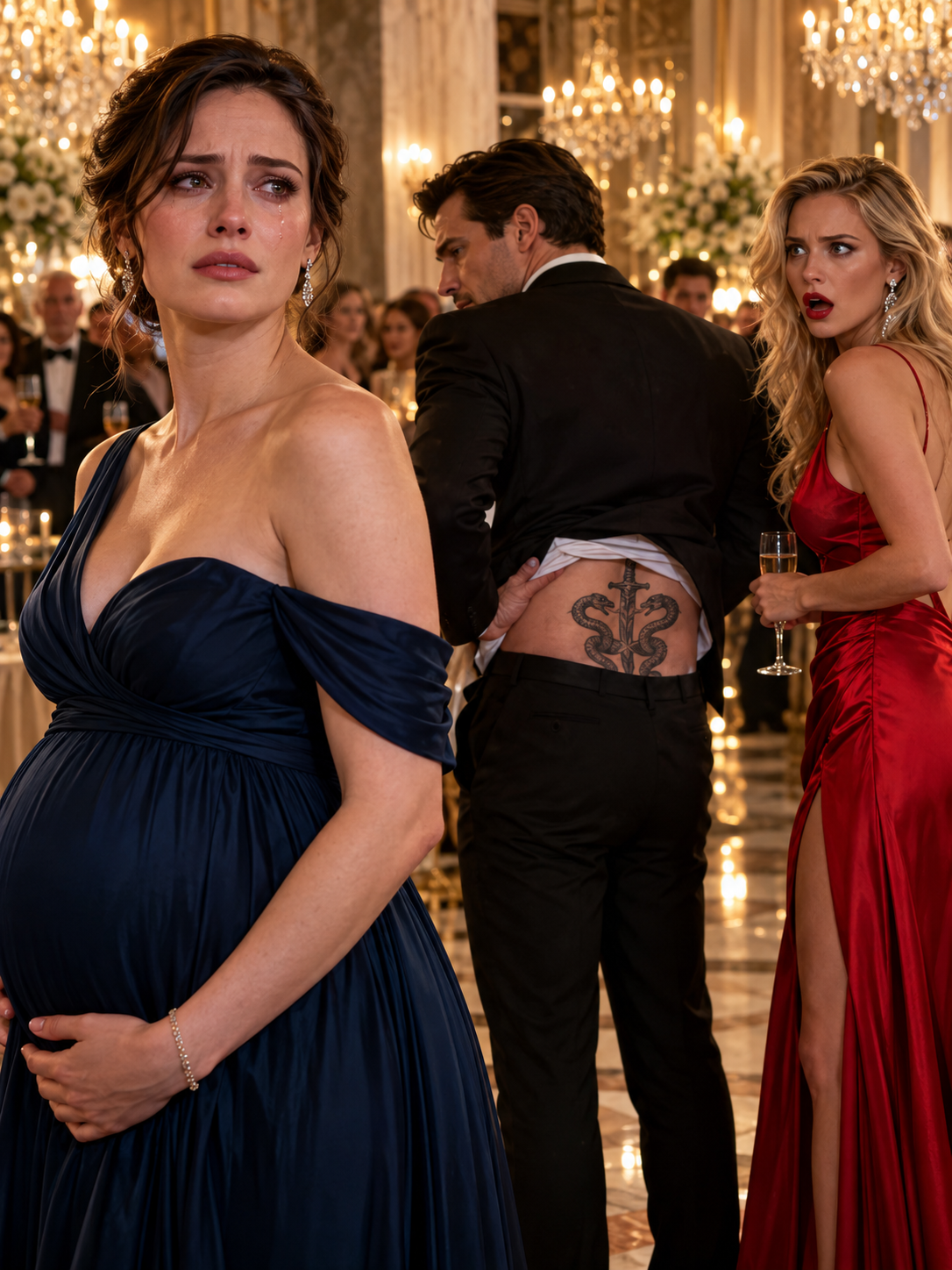 My Husband’s Mistress Mocked My Pregnant Body at His Gala—Then One Glimpse of His Back Made Her Stop Laughing – Life Story