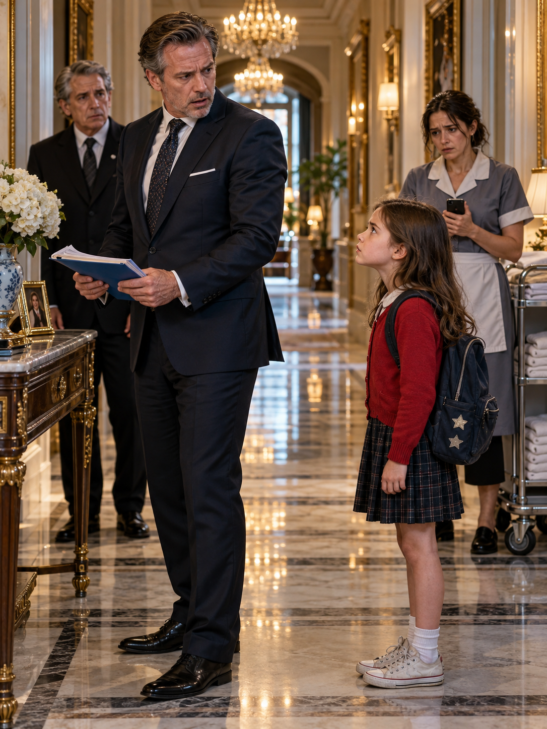 A LITTLE GIRL ASKED WHY THE BILLIONAIRE LIED ABOUT HER MOTHER’S PAY—THEN HE DISCOVERED HIS WIFE HAD GAMBLED WITH THREE MONTHS OF WAGES AND CHARITY MONEY – Life Story