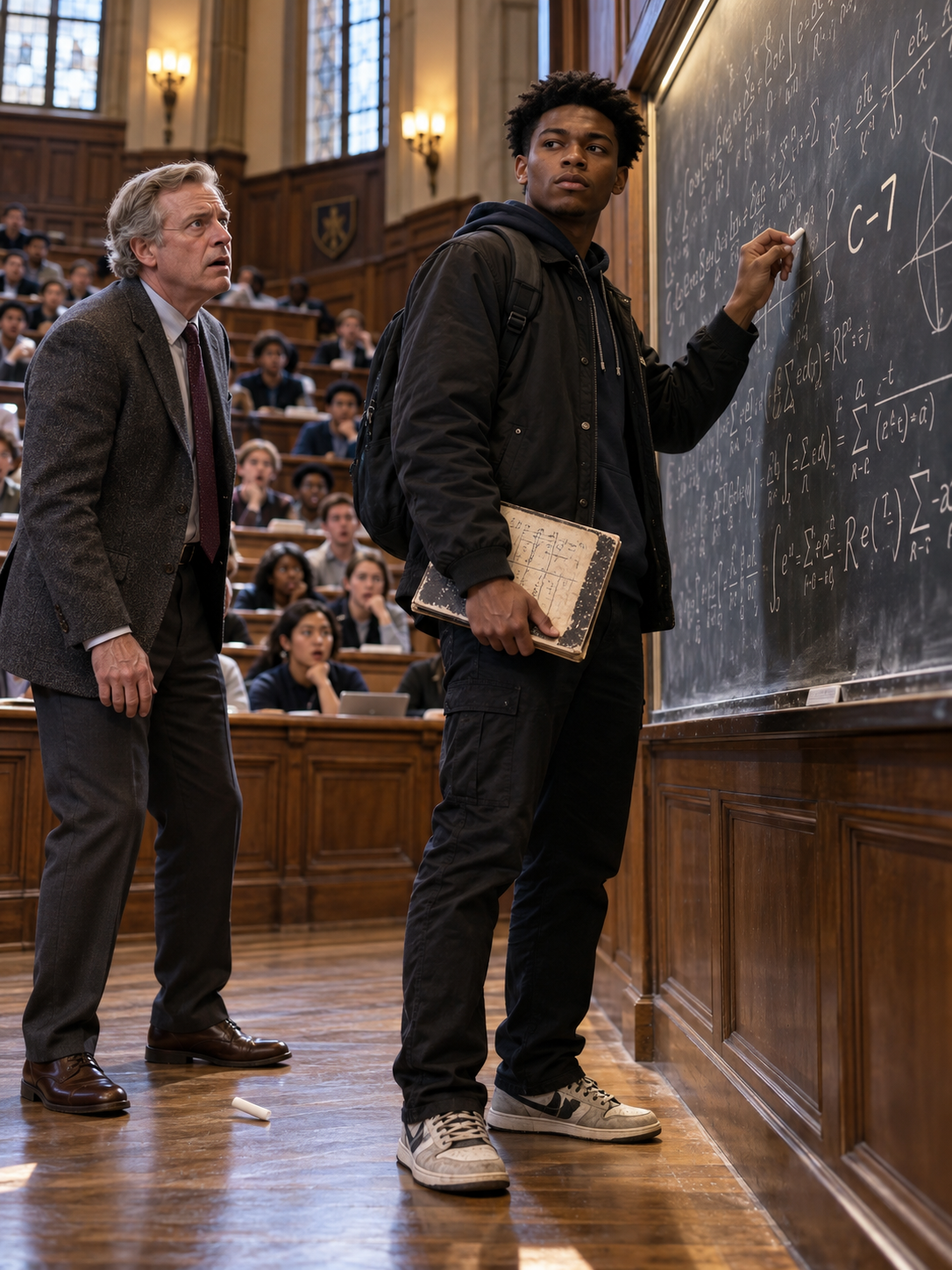 THE PROFESSOR MOCKED THE QUIET BLACK STUDENT WITH AN IMPOSSIBLE EQUATION—THEN ONE NAME FROM HIS FATHER’S PAST TURNED THE CLASSROOM INTO A TWENTY-FOUR-YEAR RECKONING – Life Story
