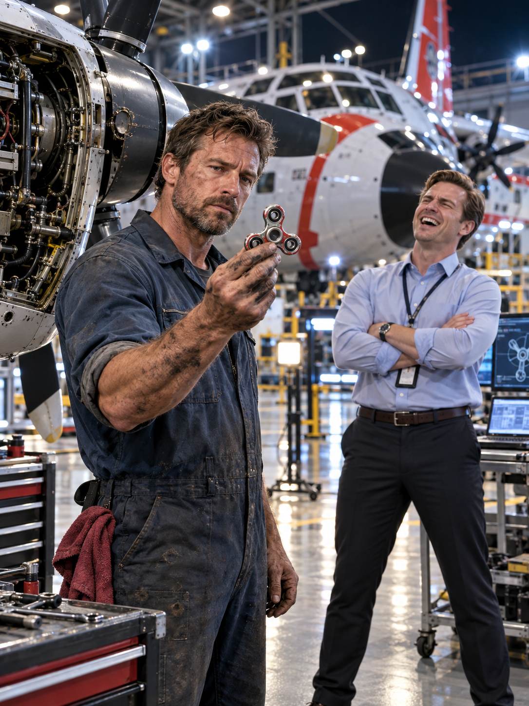 Thirty Engineers Laughed When the Maintenance Man Asked for Three Minutes With the Rescue Plane—Then the Safety Chief Stopped Smiling – Life Story