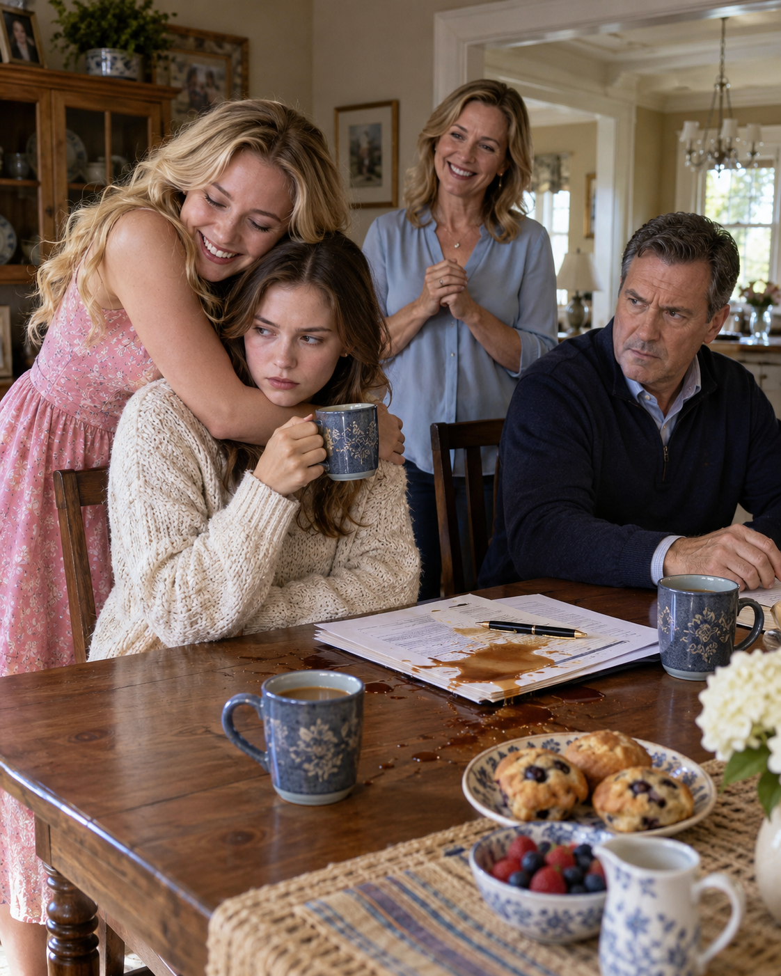 My sister thanked me for buying her a $585,000 house—until Dad noticed something missing from my inheritance