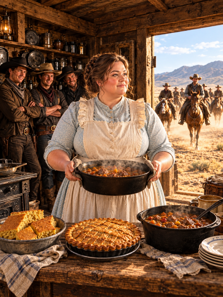 Eleven Cowboys Laughed When She Entered Their Abandoned Kitchen—Then Riders From 40 Miles Away Came Back Just for Her Cooking