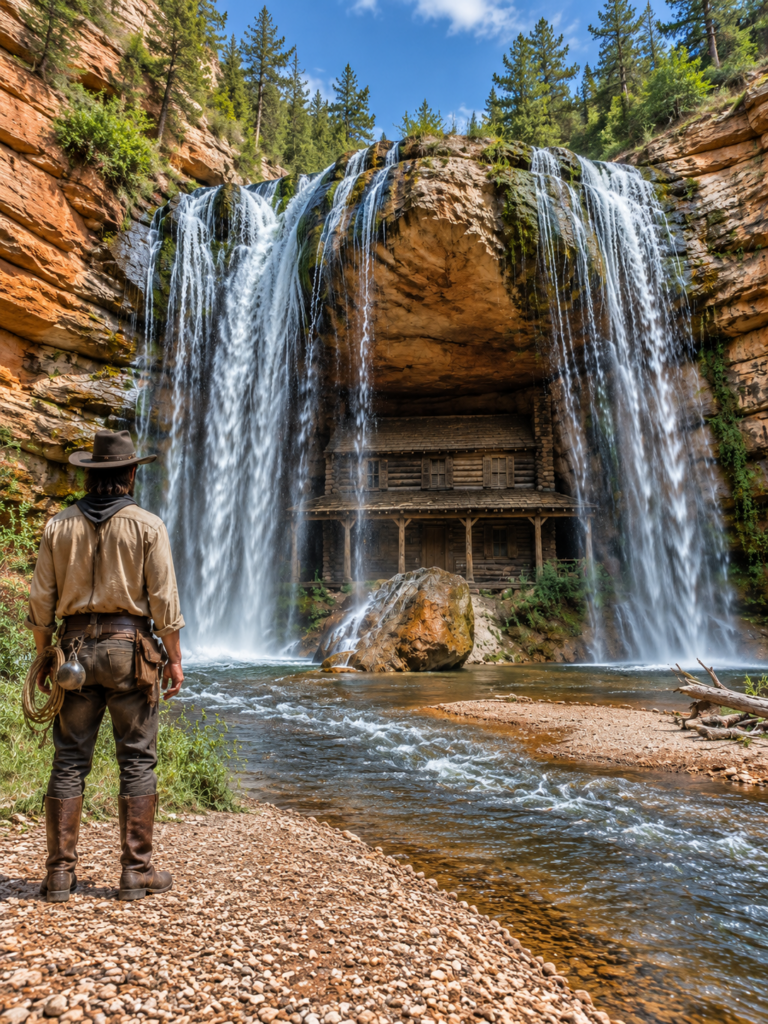 his brothers inherited the family ranch and threw him out at 41—he was left with a worthless waterfall, until he discovered the hidden cabin behind it