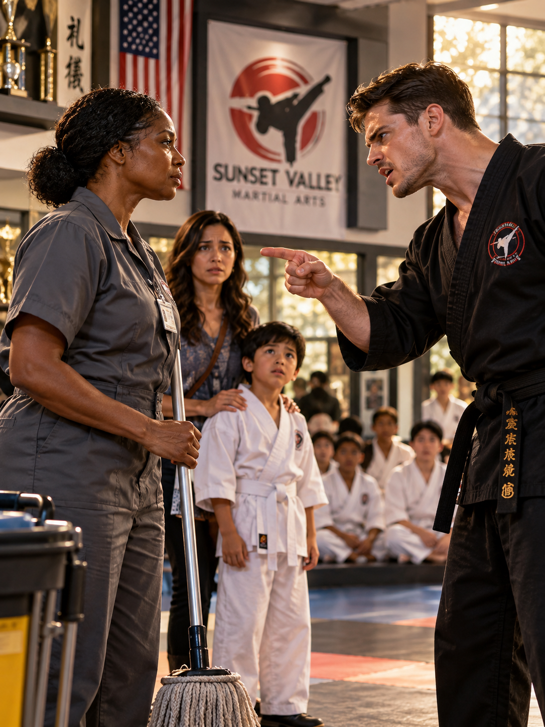 THE BLACK BELT MOCKED THE DEAF CLEANER IN FRONT OF A CHILD—THEN HER SILENT CHALLENGE EXPOSED THE SECRET EVERYONE IN HIS DOJO HAD MISSED – Life Story