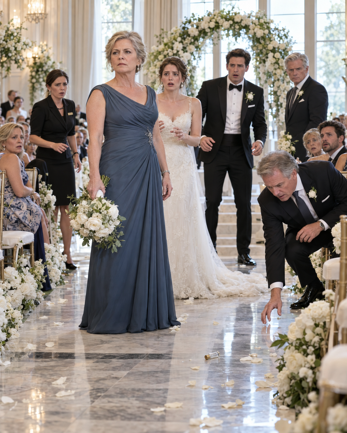 My daughter was seconds from marrying him when my wife stepped into the aisle and said one word: “Stop.”