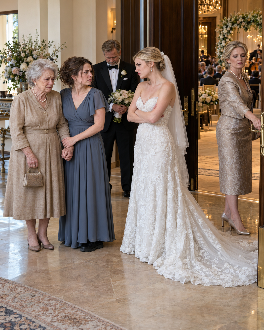 At my sister’s wedding, one sentence at the ballroom door exposed far more than an ugly family insult.