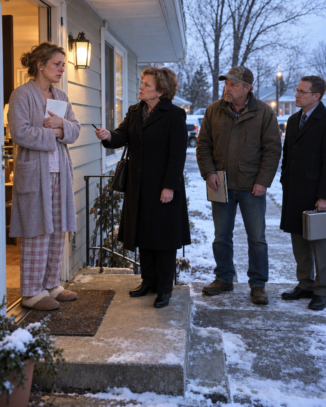 At 6 a.m., my mother brought two men to my porch—and one paper she needed me to sign.