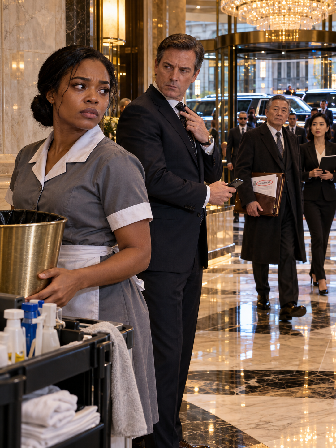 THE HOTEL MANAGER ORDERED THE BLACK HOUSEKEEPER FIRED BEFORE A BILLIONAIRE’S MEETING—BUT WHEN EVERY EXECUTIVE FAILED, SHE UNDERSTOOD THE QUESTION THAT COULD COST THEM EVERYTHING – Life Story