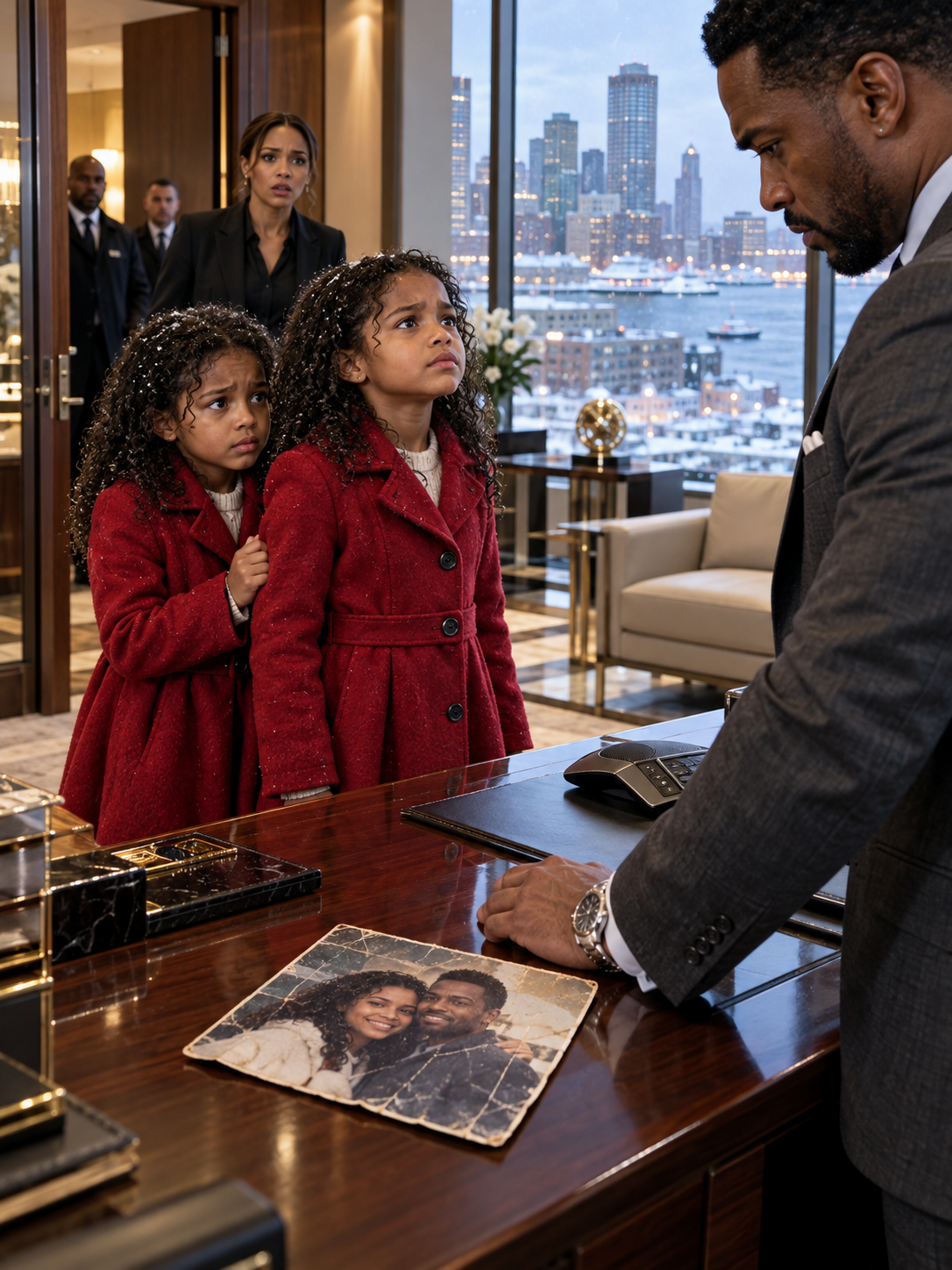 HE SENT TWO LITTLE GIRLS IN RED COATS BACK INTO A BOSTON SNOWSTORM—THEN A WORN PHOTOGRAPH ON HIS DESK EXPOSED THE FAMILY SECRET HE HAD NEVER BEEN TOLD – Life Story