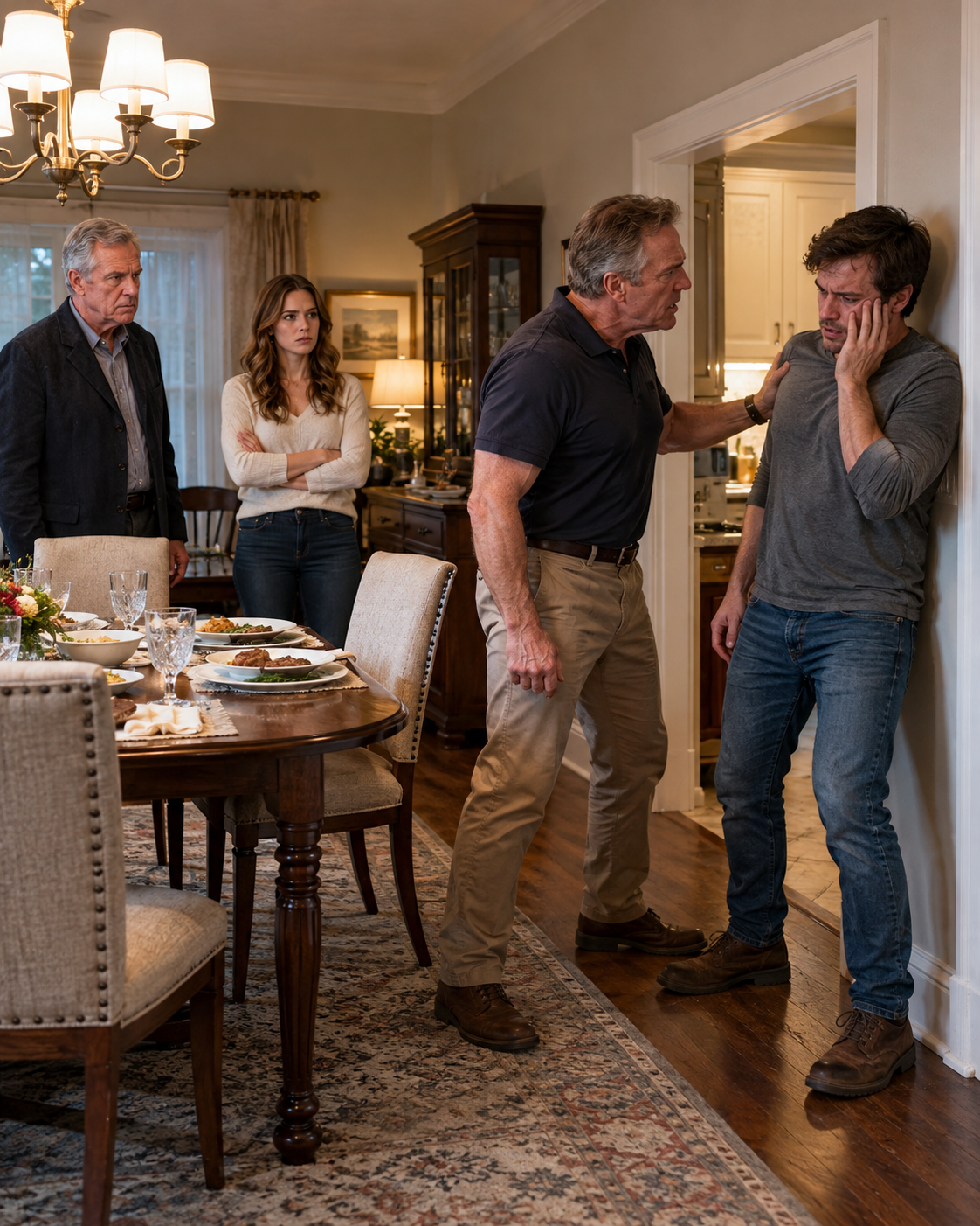 My daughter-in-law watched her father put his hands on my son—and thanked him for it.