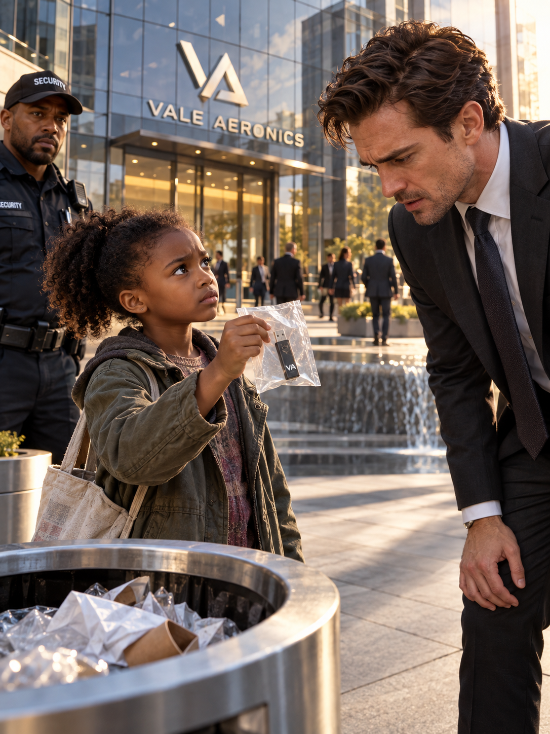 THE BILLIONAIRE THREW A USB INTO THE TRASH TO BURY A CORPORATE SECRET—THEN AN EIGHT-YEAR-OLD GIRL FOUND IT AND ASKED THE ONE QUESTION HE COULDN’T ESCAPE – Life Story