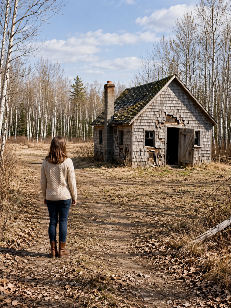 her husband abandoned her at 43 and laughed when she inherited a worthless mountain cabin — but behind one locked door, her forgotten aunt had left a secret that would change everything