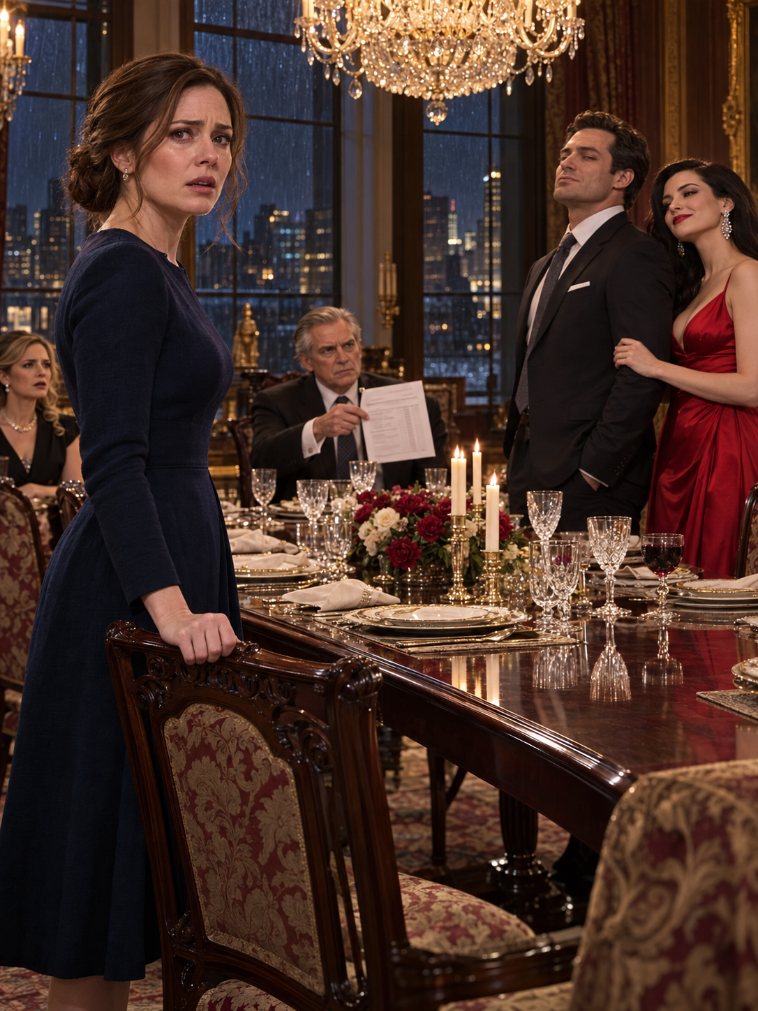 MY HUSBAND BROUGHT HIS MISTRESS TO THE FAMILY DINNER AND MOCKED MY MOTHER’S OLD DRESS—HE NEVER EXPECTED WHAT HIS FATHER WOULD FIND IN THE ACCOUNTS – Life Story