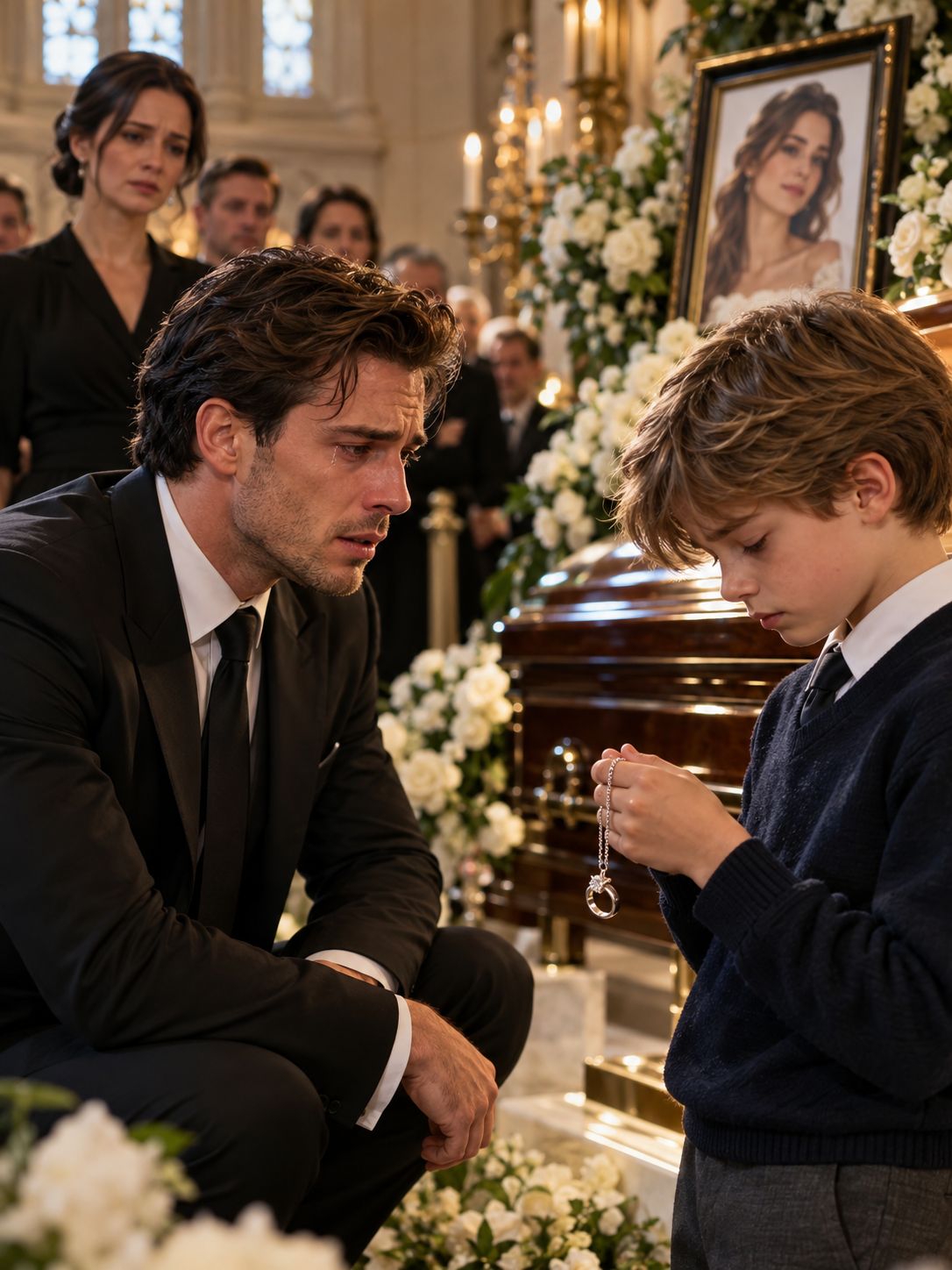 THE BILLIONAIRE CAME TO HIS EX-FIANCÉE’S FUNERAL EXPECTING CLOSURE—THEN AN ELEVEN-YEAR-OLD BOY WITH HIS EYES HELD THE RING HE HAD GIVEN HER TWELVE YEARS AGO – Life Story