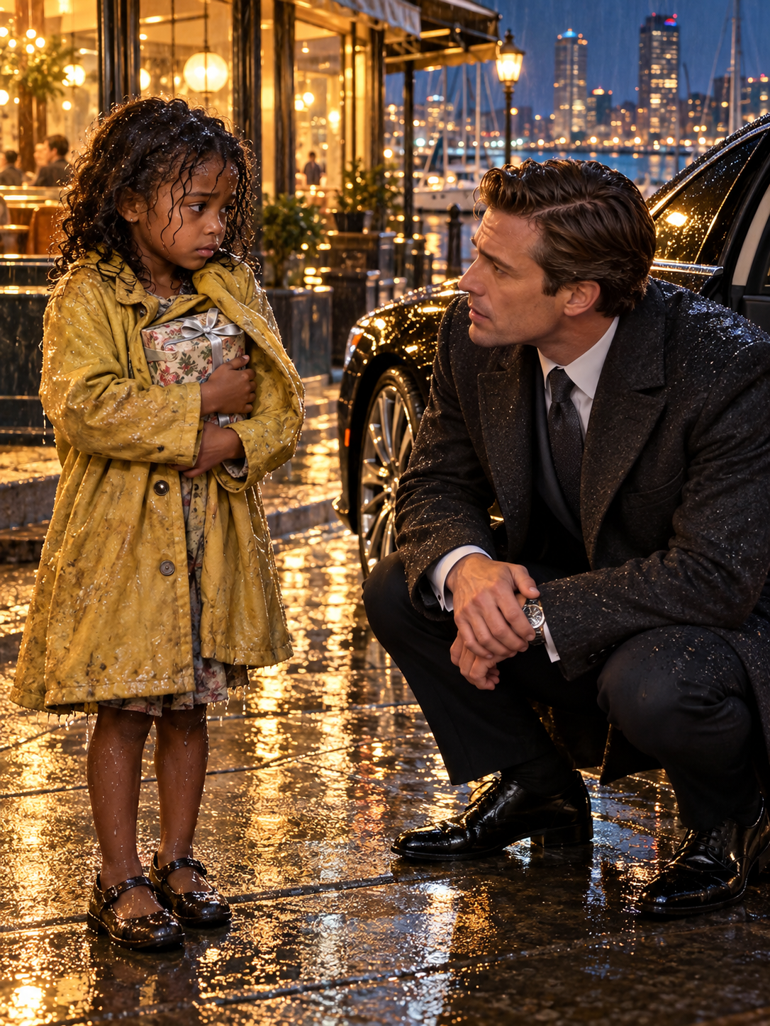 THE MILLIONAIRE THOUGHT THE LITTLE GIRL WAS PROTECTING A BIRTHDAY GIFT—UNTIL SHE WHISPERED THE NAME OF A CHILD HIS FAMILY HAD MOURNED FOR SEVEN YEARS – Life Story