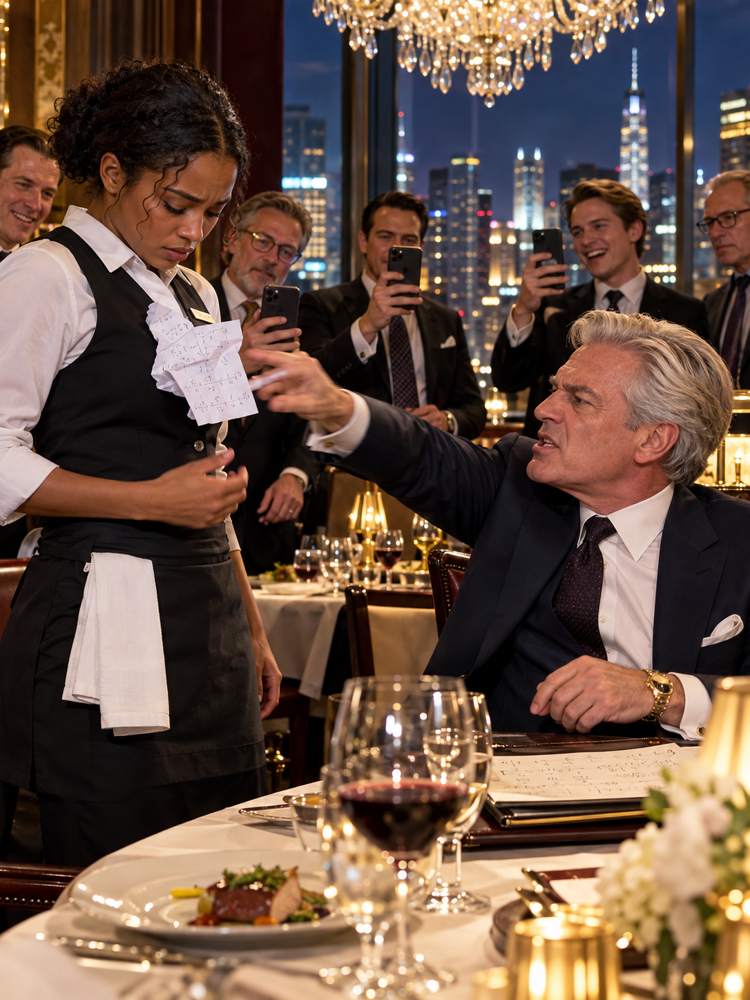 THE BILLIONAIRE MOCKED A BLACK WAITRESS OVER AN IMPOSSIBLE EQUATION AND OFFERED HER FIVE MILLION DOLLARS—BUT THE PAPER HE THREW AT HER HELD A SECRET HE COULDN’T SEE – Life Story