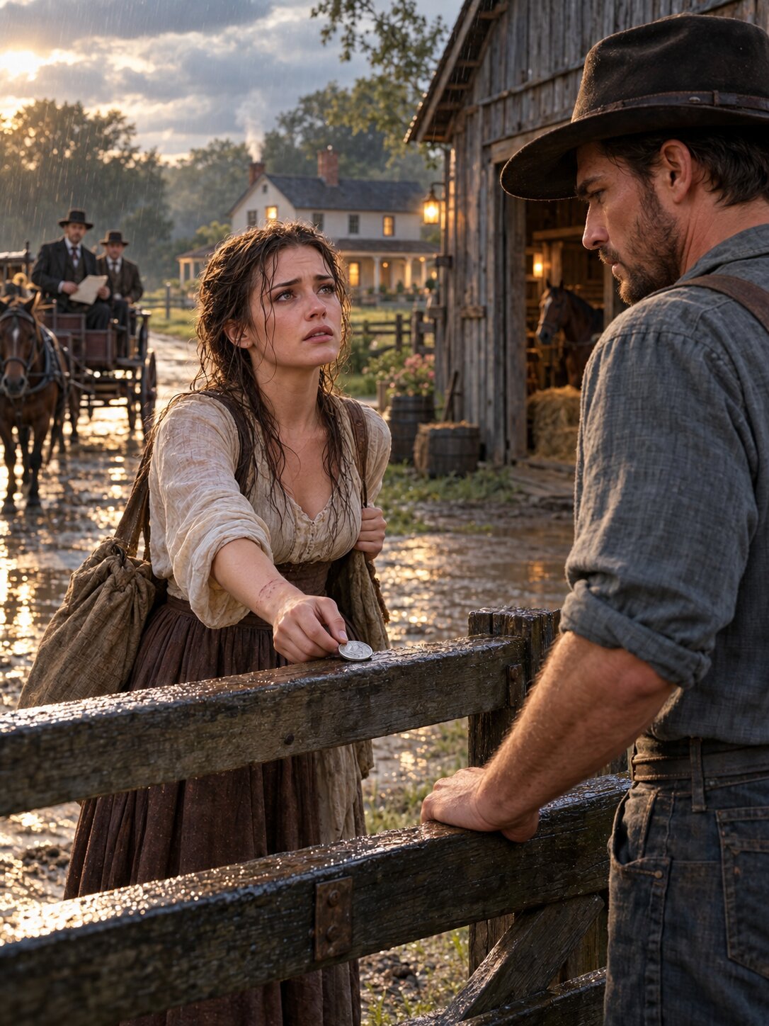 SHE ASKED A LONELY FARMER FOR ONE NIGHT IN HIS BARN—THEN TWO MEN APPEARED AT HIS GATE WITH A CONTRACT AND A LIE THAT COULD DESTROY HER FUTURE – Life Story