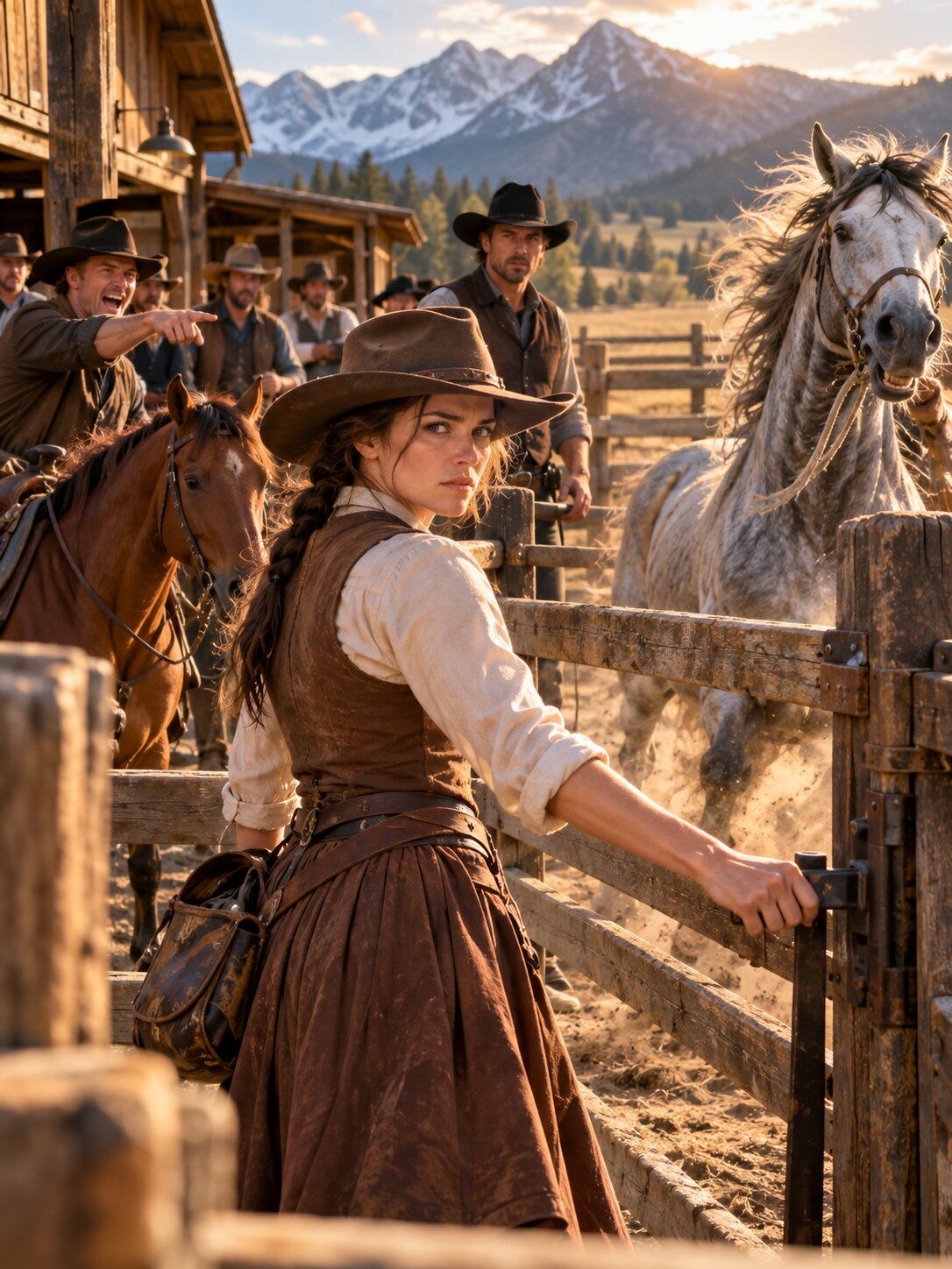 HE ASKED FOR A WIFE WHO COULD RIDE—THEN A STRANGER ENTERED HIS CORRAL, AND THE MEN FOLLOWING HER THREATENED EVERYTHING HE HAD LEFT – Life Story