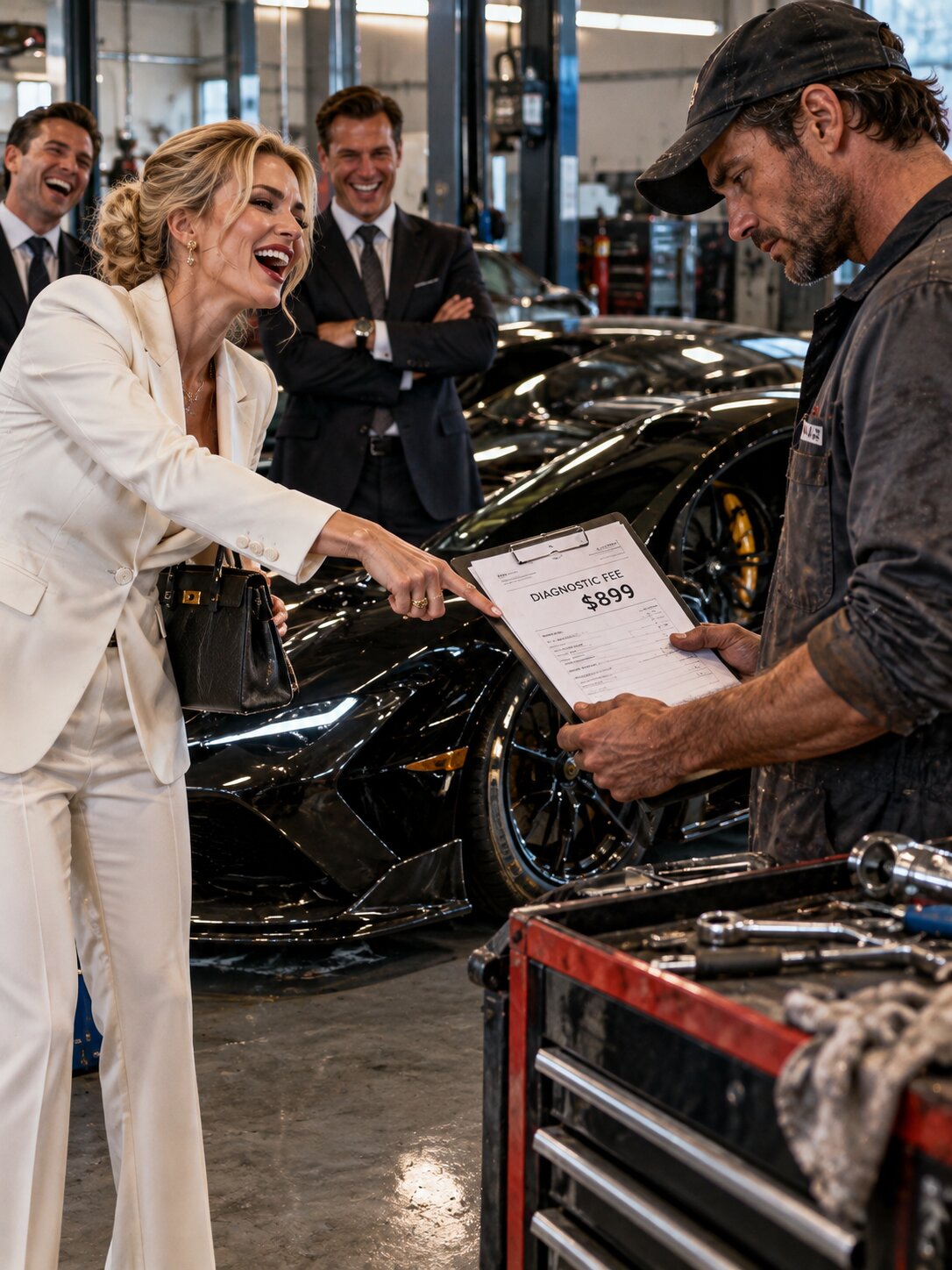 She Laughed at the Mechanic’s $899 Diagnostic Fee for Her $5 Million Hypercar—Then the Car Refused to Move – Life Story