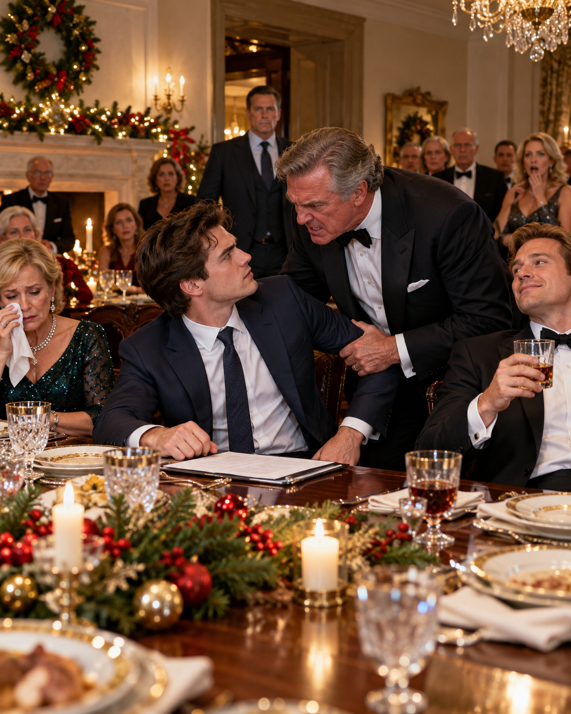 My Father Grabbed My Arm at Christmas Dinner and Demanded My $2.8 Million Inheritance in Front of 35 Guests.